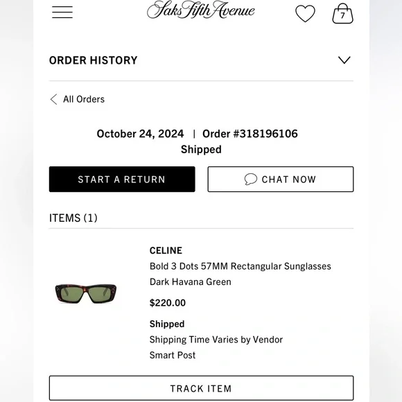 CELINE
Bold 3 Dots 57MM Rectangular Sunglasses
Dark Havana - Picture 7 of 8